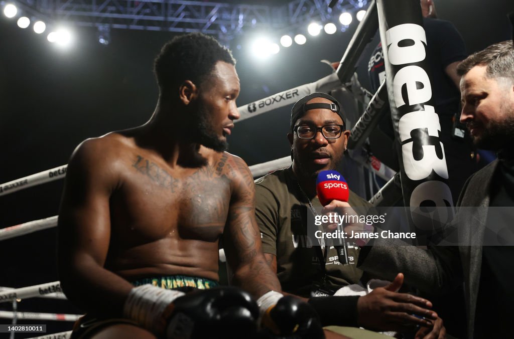 Derrick Riley, father and coach of Viddal Riley is interviewed after ...