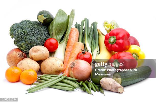 fruits and vegetables - vegetables stock pictures, royalty-free photos & images