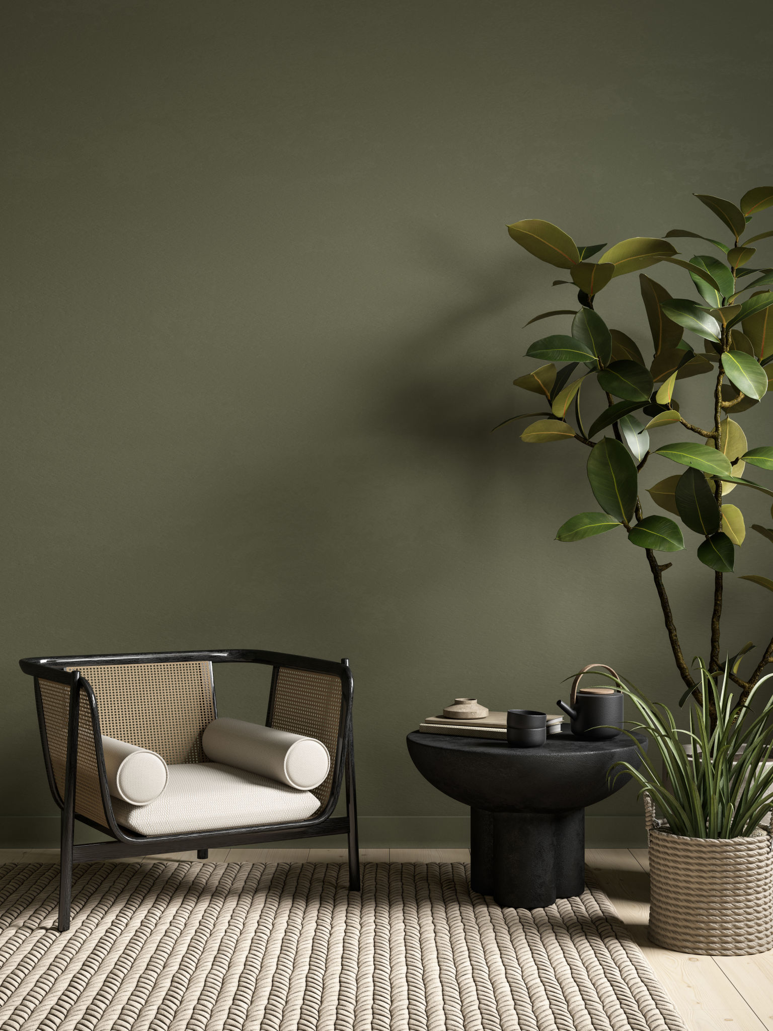green wall interior