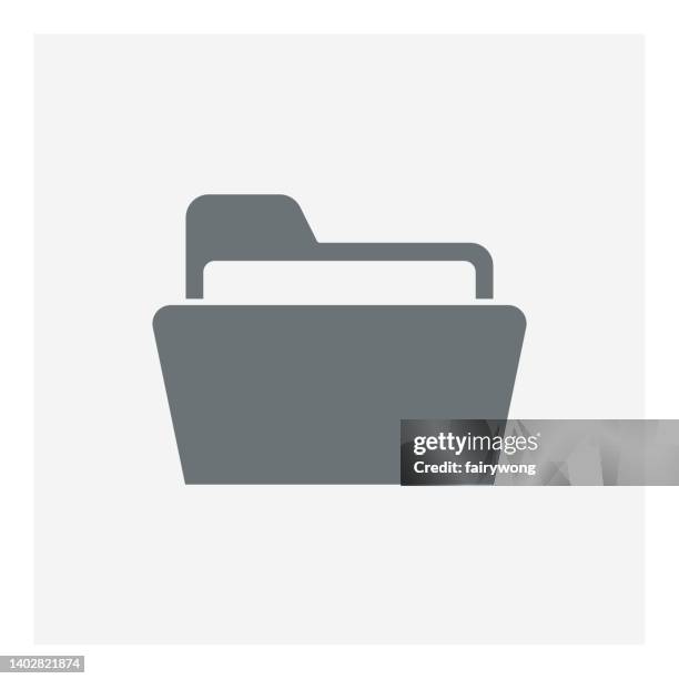 folder icon - security settings stock illustrations
