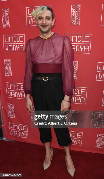 Jacob Tobia attends Pasadena Playhouse Presents Opening Night Red Carpet Of "Uncle Vanya" held at Pasadena Playhouse on June 5, 2022 in Pasadena,...