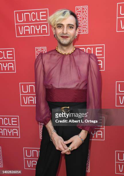 Jacob Tobia attends Pasadena Playhouse Presents Opening Night Red Carpet Of "Uncle Vanya" held at Pasadena Playhouse on June 5, 2022 in Pasadena,...