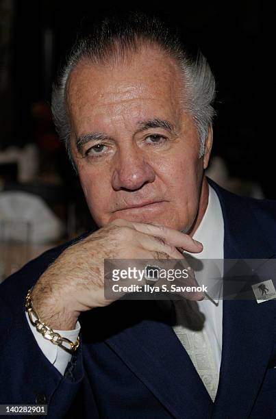 Tony Sirico attends Chuck Zito's birthday party during Jaguars 3 opening night on March 1, 2012 in the Brooklyn borough of New York City.