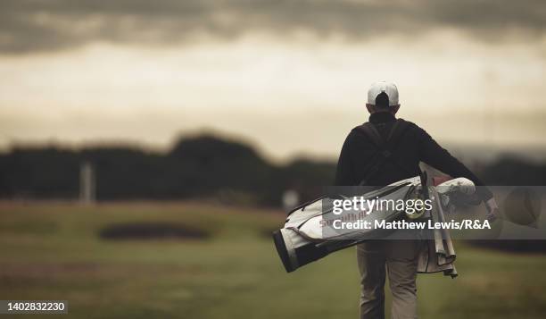 Jack Hearn of Tramore walks off the 3rd hole during day two of the R&A Amateur Championship at Royal Lytham & St. Annes on June 14, 2022 in Lytham St...