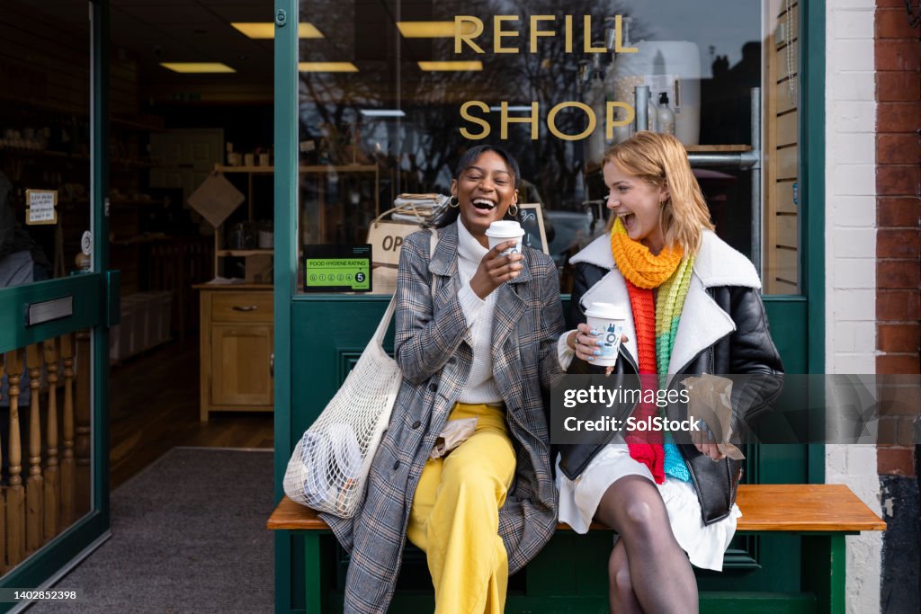 Café et rires