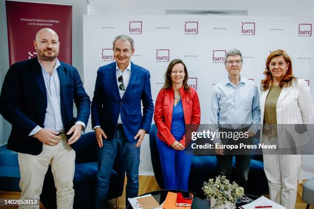 The President of GATE Center, Daniel Romero-Abreu Kaup; the former Prime Minister, Jose Luis Rodriguez Zapatero; the President of the Spanish Network...