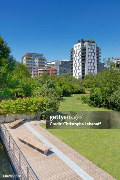 gardens of the grands moulins, paris, france - traditional windmill stock pictures, royalty-free photos & images