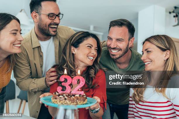 birthday party - woman birthday stock pictures, royalty-free photos & images