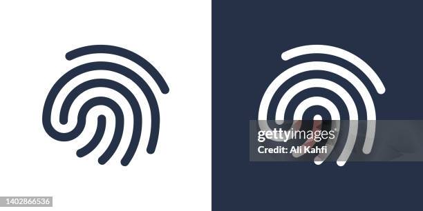 指紋アイコン - fingerprint icon点のイラスト素材／クリップアート素材／マンガ素材／アイコン素材