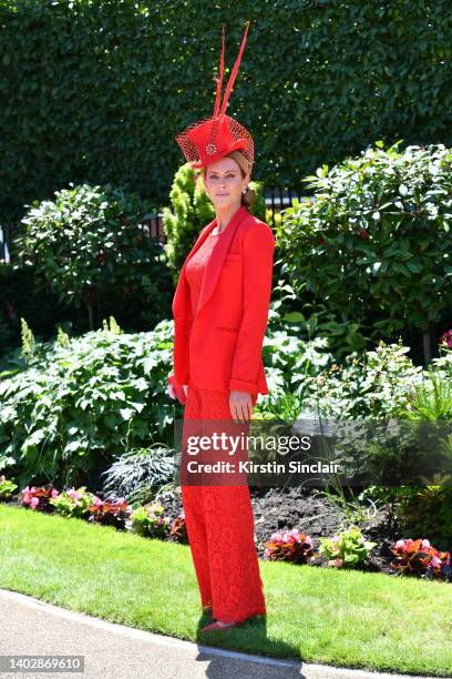 Belinda Strudwick attends Royal Ascot 2022 at Ascot Racecourse on June 18, 2022 in Ascot, England.