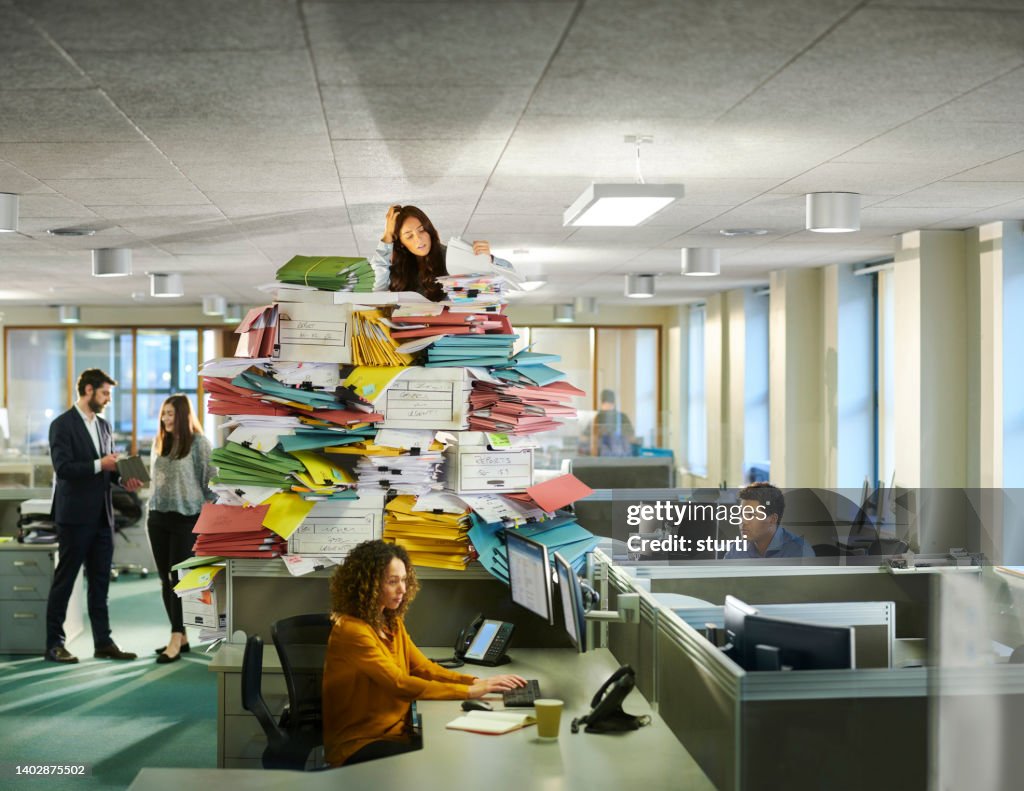 Überlastung im Büro