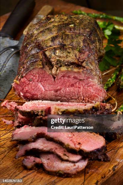 medium rare tri tip roast - roast beef stock pictures, royalty-free photos & images