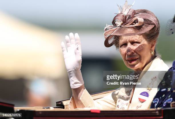 Princess Anne, Princess Royal attends Royal Ascot 2022 at Ascot Racecourse on June 14, 2022 in Ascot, England.
