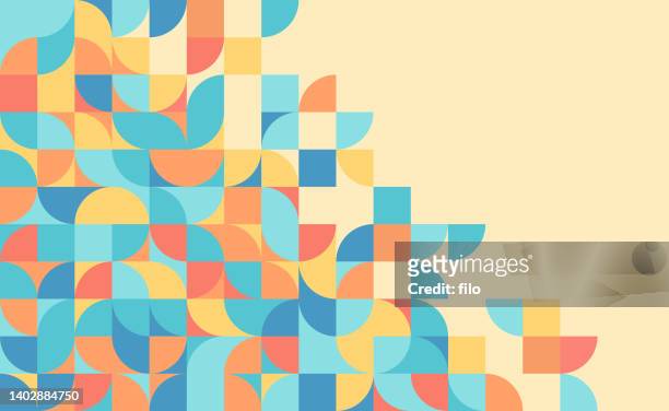 abstract shapes landing page background - fashion stock illustrations