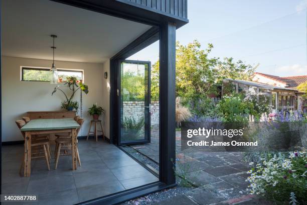 home extension and garden - james garden stock pictures, royalty-free photos & images