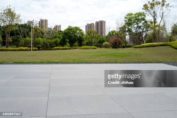 open space on city lawn - overcast city stock pictures, royalty-free photos & images