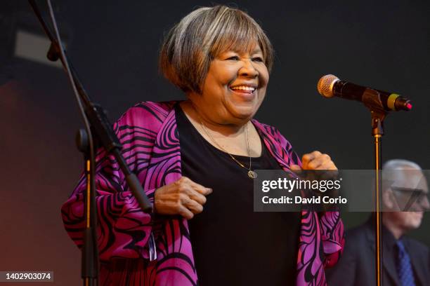 Mavis Staples performing at Kite Festival, Kirtlington Park, Oxfordshire on 11 June 2022.