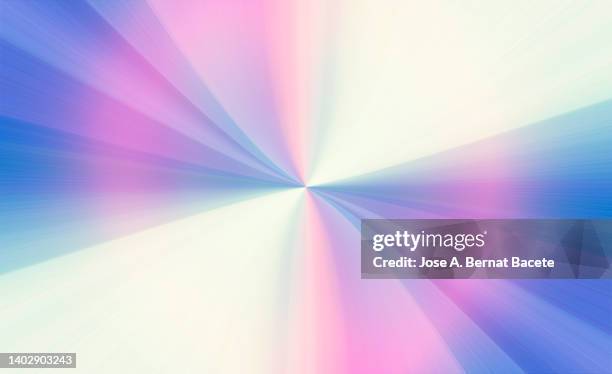 explosion and flash of colored light on a pink and blue background. - wave of color stock pictures, royalty-free photos & images