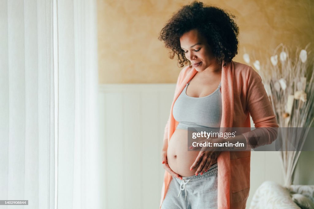 Brazilian ethnicity pregnant woman