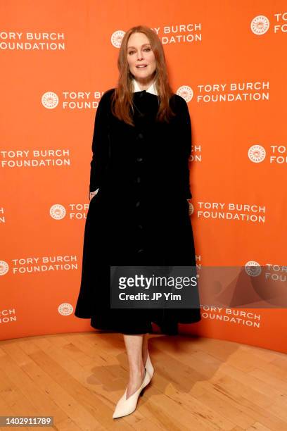 Julianne Moore attends the 2022 Embrace Ambition Summit, hosted by the Tory Burch Foundation at Jazz at Lincoln Center on June 14, 2022 in New York...