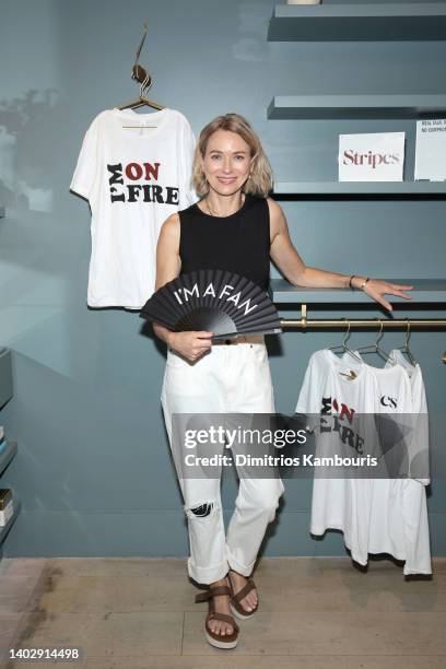 Naomi Watts celebrates a preview of her beauty and wellness menopause brand, Stripes, launching this October.