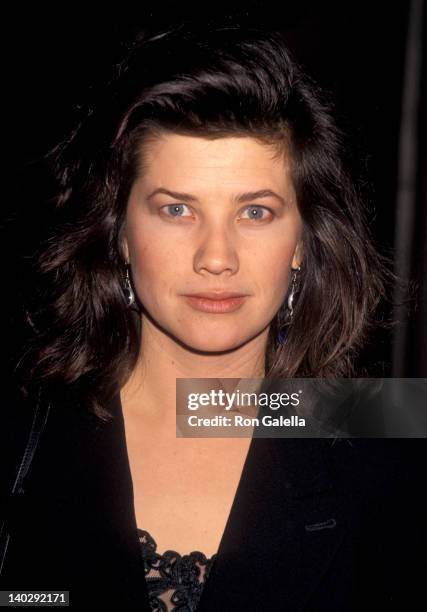 Daphne Zuniga at the Aaron Spelling Christmas Party, Beverly Wilshire Hotel.