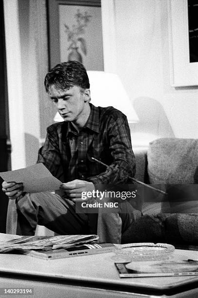 Episode 2 -- Pictured: Anthony Michael Hall as Timmy during the 'Those Unlucky Andersons' skit on November 16, 1985 -- Photo by: Alan Singer/NBCU...