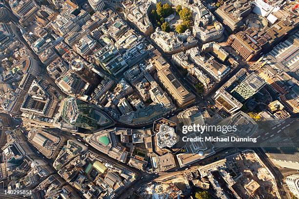 city of london - london aerial stock pictures, royalty-free photos & images