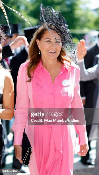 Carole Middleton attends day 1 of Royal Ascot at Ascot Racecourse on June 14, 2022 in Ascot, England.