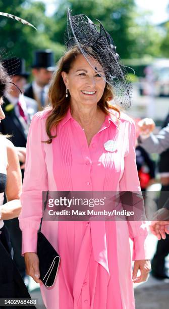 Carole Middleton attends day 1 of Royal Ascot at Ascot Racecourse on June 14, 2022 in Ascot, England.