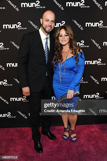 Television personality Jenni Rivera and her husband Esteban Loaiza arrive at Jenni Rivera's "I Love Jenni" Latin Celebrity Reality Show Red Carpet...