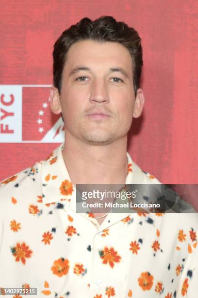 Miles Teller attends the New York premiere of "The Offer" at The Metrograph on June 14, 2022 in New York City.