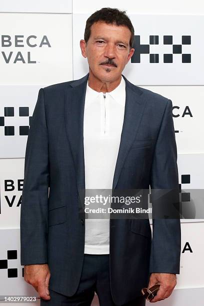 Antonio Banderas attends "Official Competition" premiere during the 2022 Tribeca Festival at BMCC Tribeca PAC on June 14, 2022 in New York City.