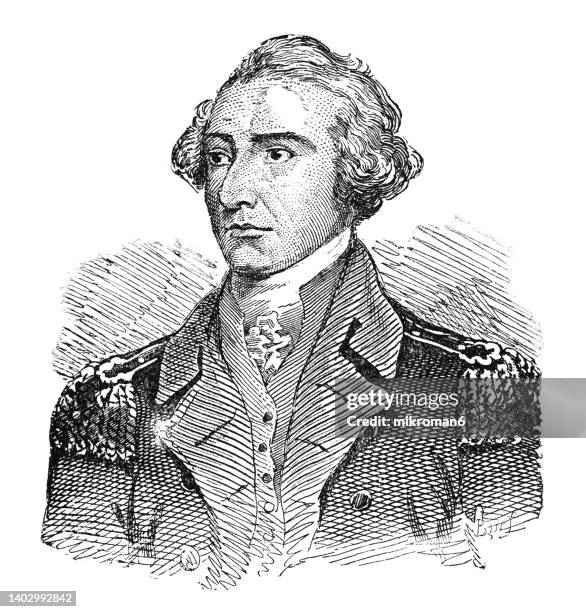 portrait of general francis marion, military officer who served in the american revolutionary war (1775–1783) - army 1775 stock pictures, royalty-free photos & images