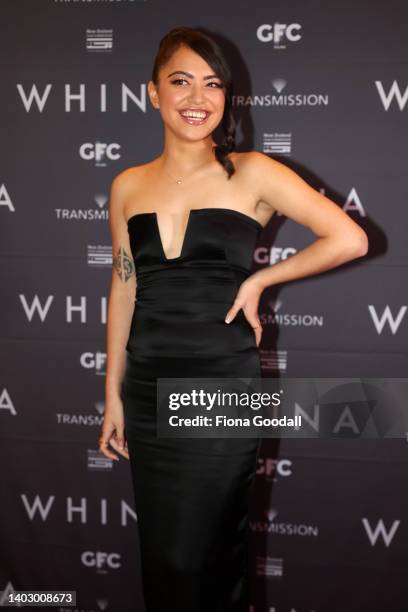 Tioreore Ngatai-Melbourne, who plays teenage Whina Copper, arrives on the red carpet for the world premiere of the New Zealand film Whina. The biopic...