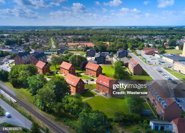 residential district - odense denmark stock pictures, royalty-free photos & images
