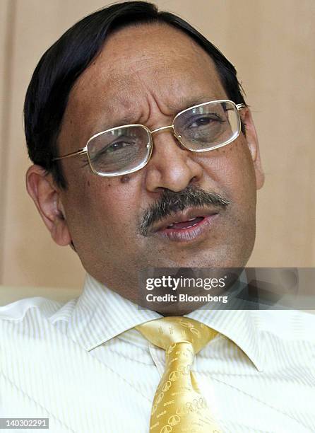 Sarraf, managing director of ONGC Videsh Ltd., speaks during an interview in New Delhi, India, on Thursday, March 1, 2012. Oil & Natural Gas Corp. ,...