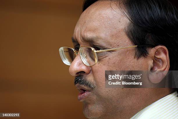 Sarraf, managing director of ONGC Videsh Ltd., speaks during an interview in New Delhi, India, on Thursday, March 1, 2012. Oil & Natural Gas Corp. ,...