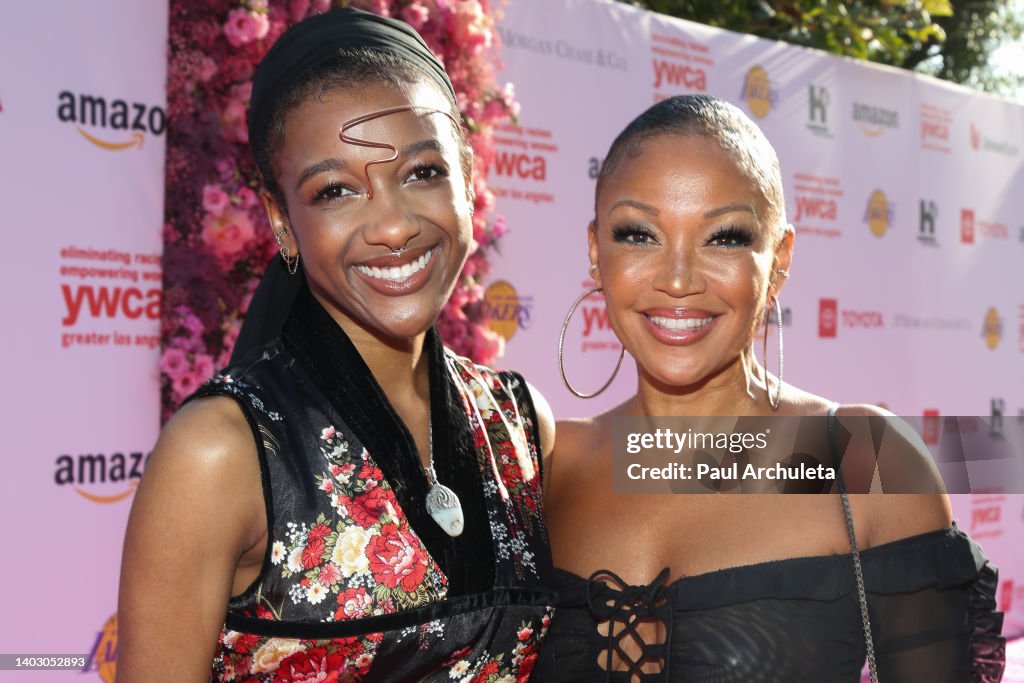 Singer Chante Moore and her Daughter Sophia Hardison attend the... News