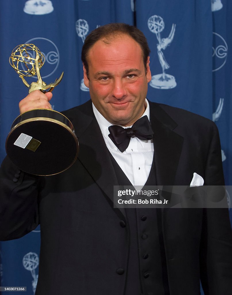 Winner James Gandolfini at Emmy Awards Show