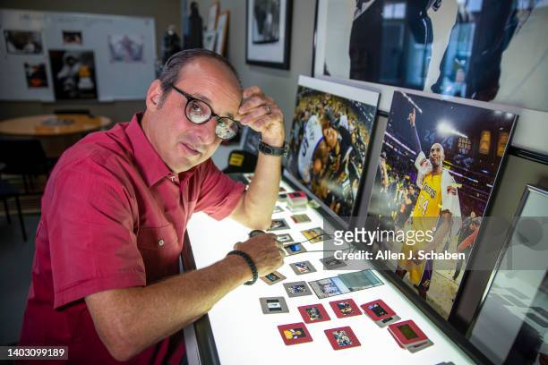 Photographer Andrew D. Bernstein is photographed for Los Angeles Times on August 27, 2018 at home in South Pasadena, California. PUBLISHED IMAGE....