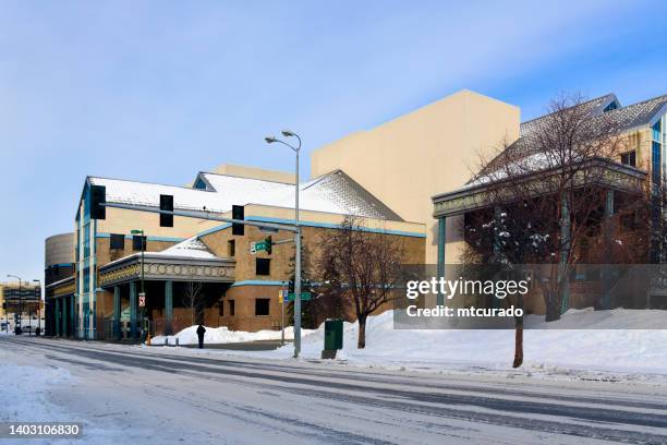 alaska center for the performing arts, anchorage, alaska, usa - centro de artes e espetáculos imagens e fotografias de stock