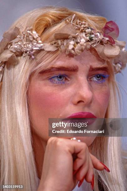 The pornstar Ilona Staller, Cicciolina nicknamed, candidate of the Radical Party, becomes deputy, Member of Italian Parliament. . June 14,1987