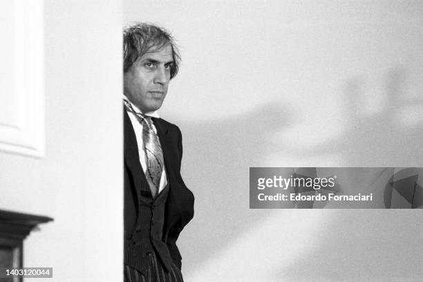 Italian singer, showman and actor Adriano Celentano, during the filming of the movie 'Grand Hotel Excelsion'. July 01, 1982.