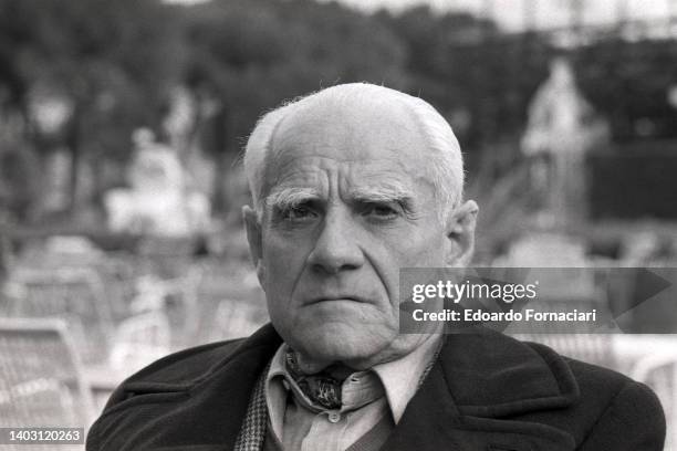 The Italian writer Alberto Moravia. March 01, 1980