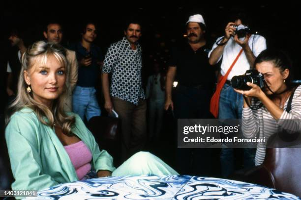 Barbara Bouchet, alias Barbara Gutscher, German-Italian actress. September 01, 1982.