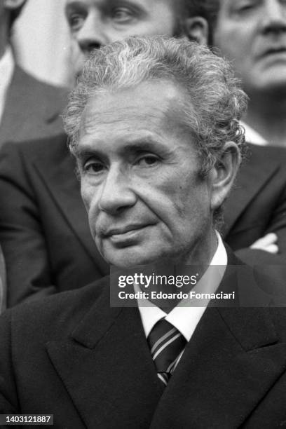 Aldo Moro, italian politician 'cristiano democratico', President of the Democrazia Cristiana. November 1977.