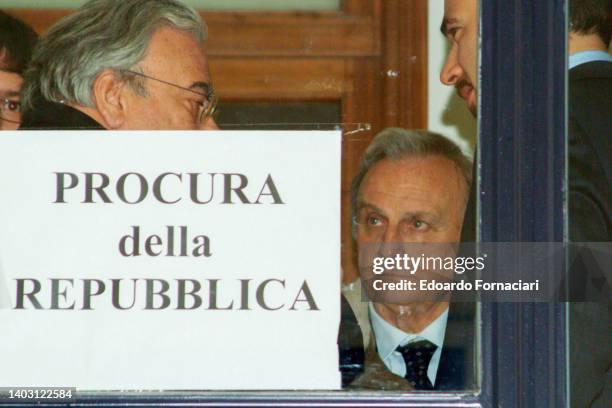 Calisto Tanzi Italian businessman during the Parmalat bankruptcy trial. February 9, 2005.