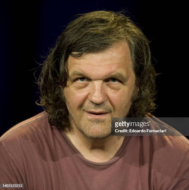 Emir Kusturica, Bosnian film director and musician, during the Parma Poesia Festival. July 10,2011