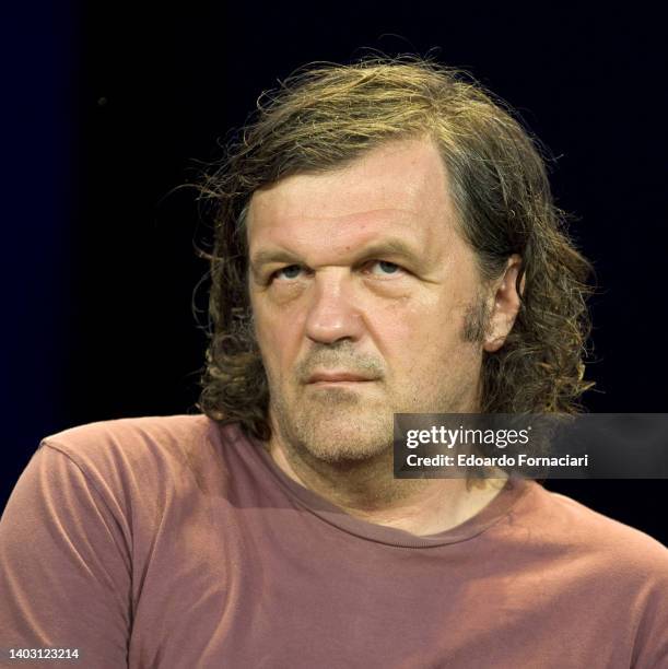 Emir Kusturica, Bosnian film director and musician, during the Parma Poesia Festival. July 10,2011